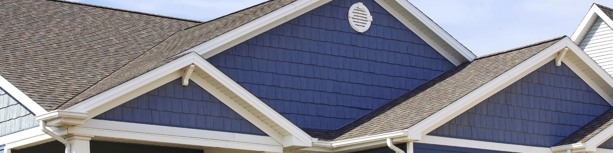 Composite siding on a home in Michigan