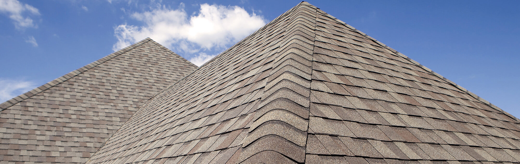 Close-up view of a roof on a home in Michigan