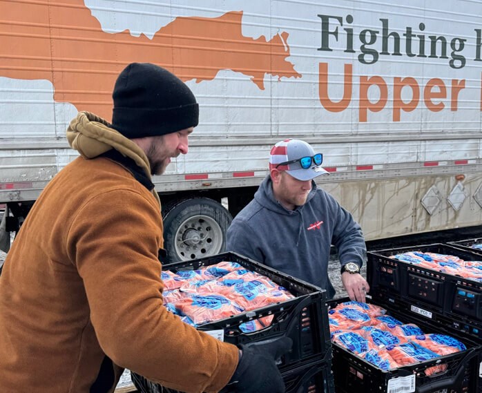 Werner Cares team members giving back at a Michigan nonprofit organization