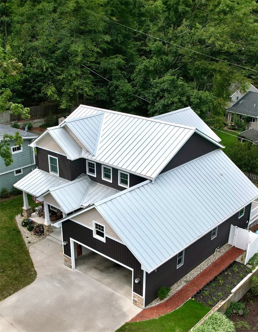 New roof installed on a Michigan residential home