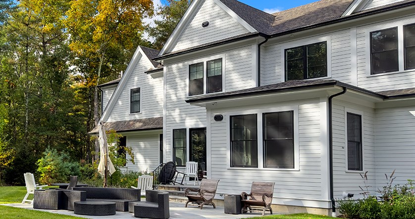 Home in Michigan with steel siding