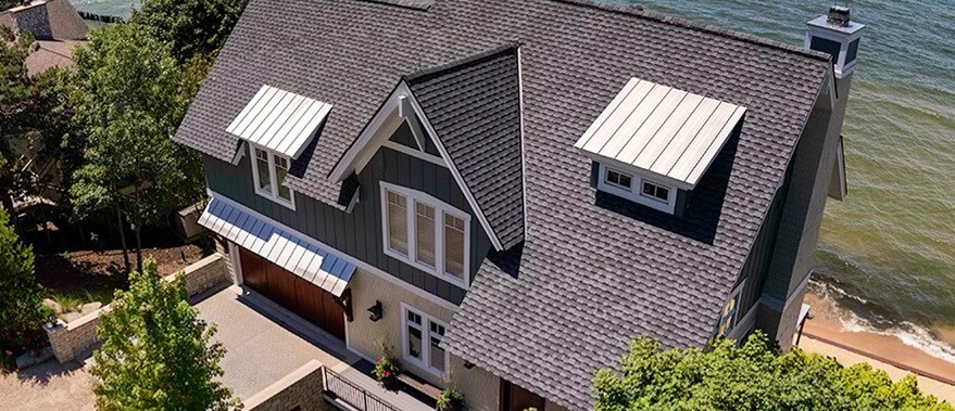 Residential roof repair in Jenison