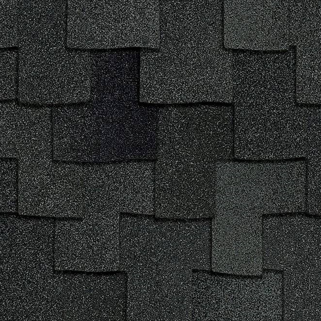 Architectural asphalt shingles installed