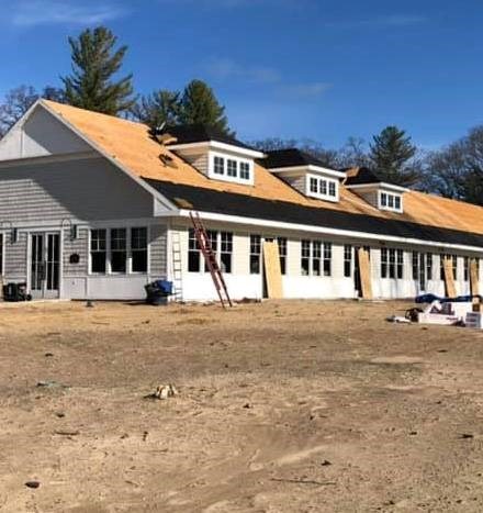 New roof construction on home